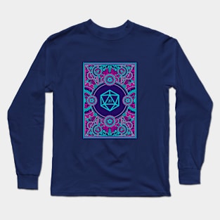 Cyberpunk Polyhedral D20 Dice Steampunk Long Sleeve T-Shirt